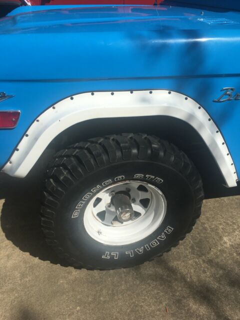 1968 Blue Ford Bronco Standard Cab Pickup