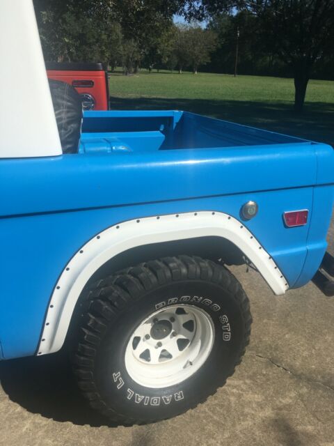 1968 Blue Ford Bronco Standard Cab Pickup