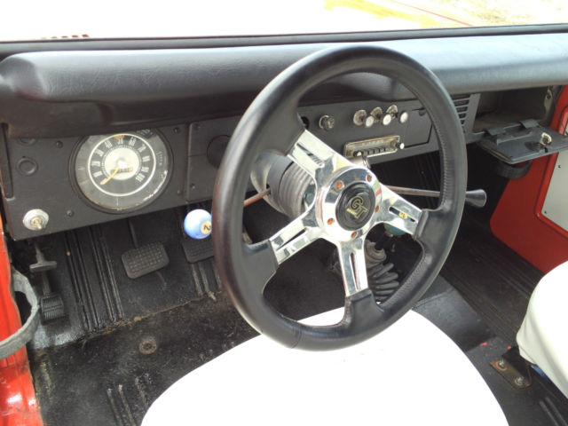 1968 Signal Flare Red Ford Bronco