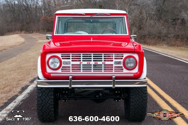 1968 Red Ford Bronco SUV
