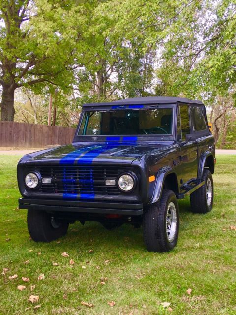 1968 Gray w/ Blue Stripes Ford Bronco Convertible