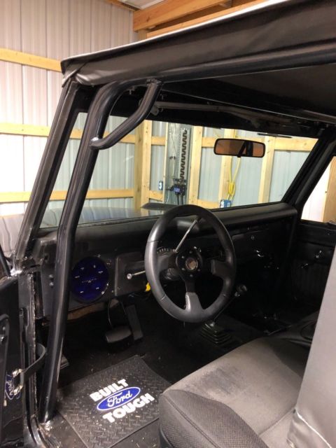 1968 Gray w/ Blue Stripes Ford Bronco Convertible