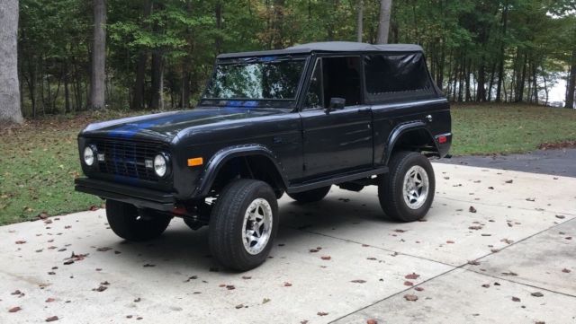 1968 Gray w/ Blue Stripes Ford Bronco Convertible