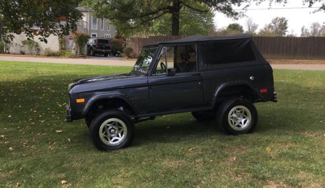 1968 Gray w/ Blue Stripes Ford Bronco Convertible