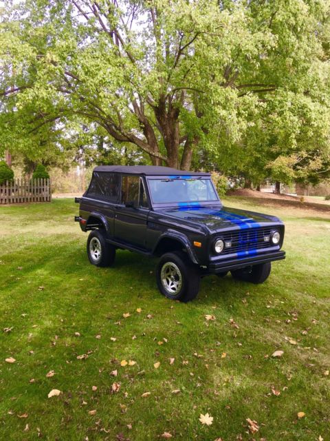 1968 Gray w/ Blue Stripes Ford Bronco Convertible