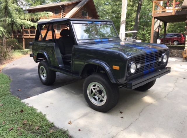 1968 Gray w/ Blue Stripes Ford Bronco Convertible
