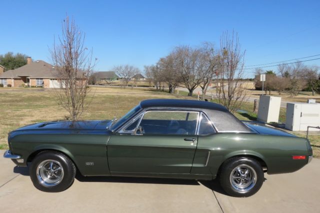 1968 Green Ford Mustang Coupe