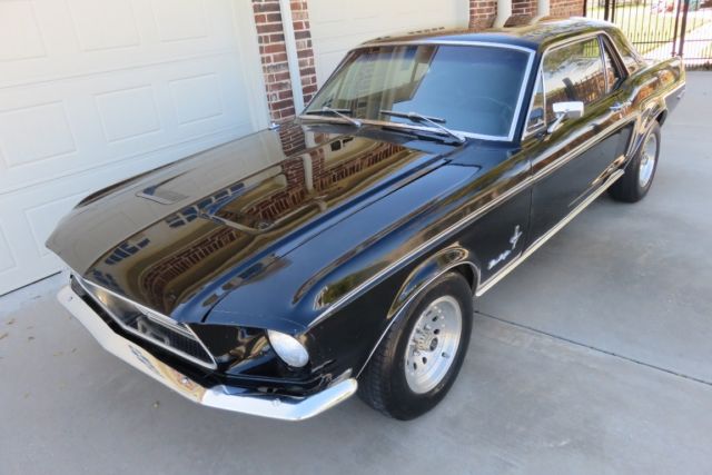 1968 Black Ford Mustang Coupe
