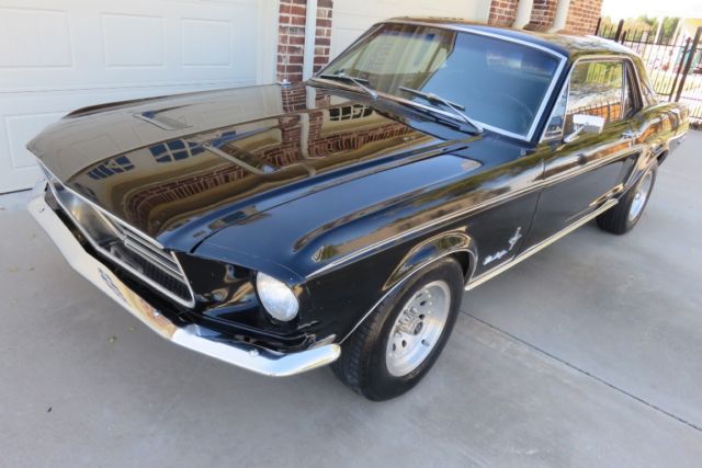 1968 Black Ford Mustang Coupe