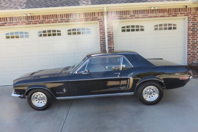 1968 Black Ford Mustang Coupe