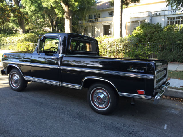 1968 Black Ford F-100 Standard Cab Pickup