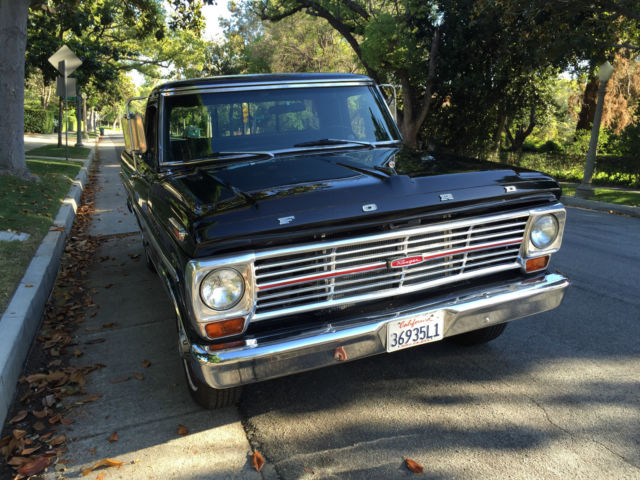 1968 Black Ford F-100 Standard Cab Pickup