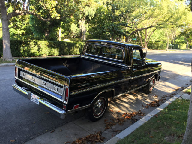 1968 Black Ford F-100 Standard Cab Pickup