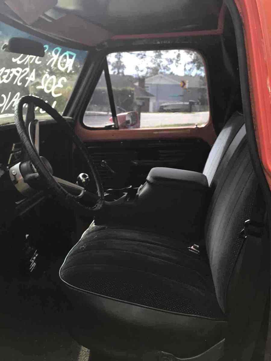 1968 Orange Ford F-100 Standard Cab Pickup