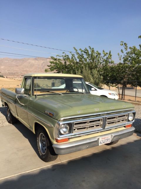 1968 Green Ford F-100 Standard Cab Pickup