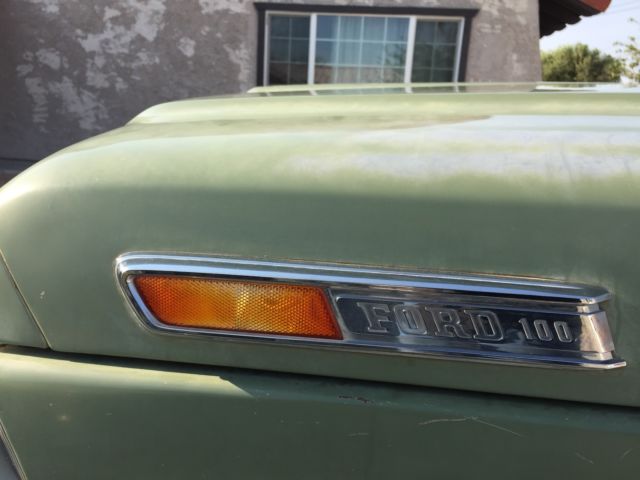 1968 Green Ford F-100 Standard Cab Pickup