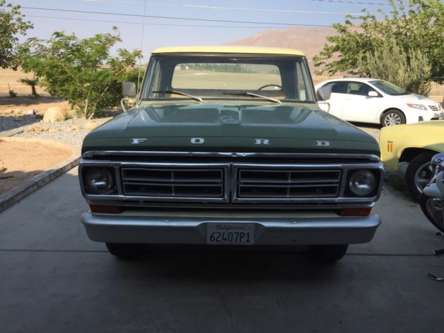 1968 Green Ford F-100 Standard Cab Pickup