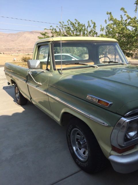 1968 Green Ford F-100 Standard Cab Pickup