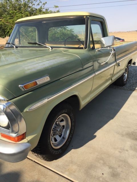 1968 Green Ford F-100 Standard Cab Pickup