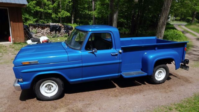 1968 Metallic Blue Ford F-100 Standard Cab Pickup