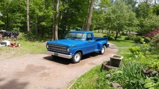 1968 Metallic Blue Ford F-100 Standard Cab Pickup