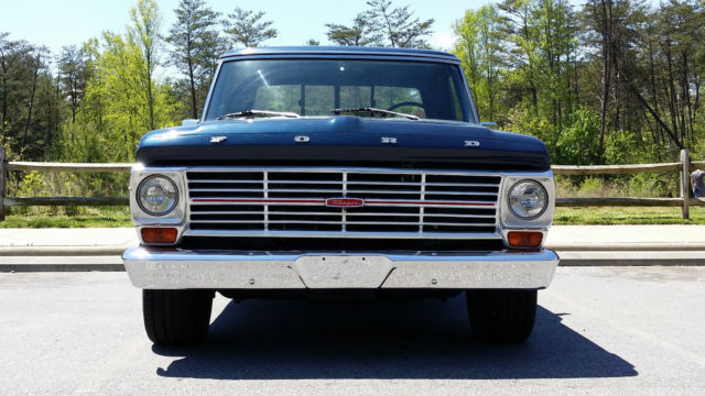 1968 Deep Blue Ford F-100
