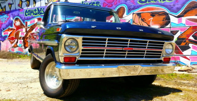 1968 Deep Blue Ford F-100