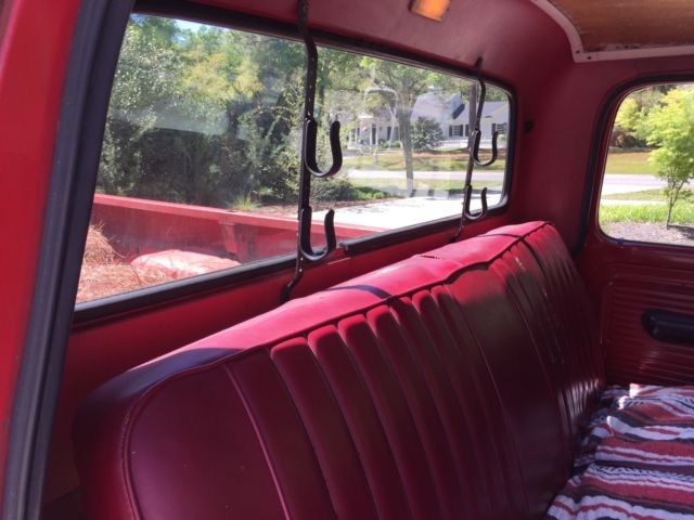 1968 Red Ford F-100 Standard Cab Pickup