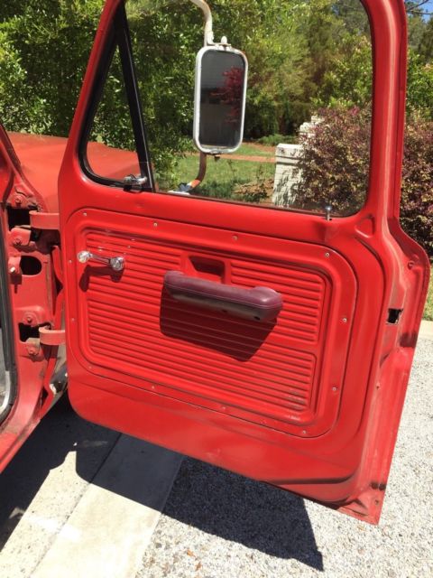 1968 Red Ford F-100 Standard Cab Pickup