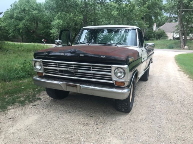 1968 Black Ford F-250 Standard Cab Pickup