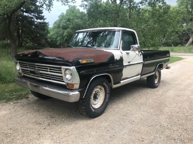 1968 Black Ford F-250 Standard Cab Pickup