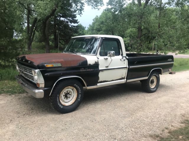 1968 Black Ford F-250 Standard Cab Pickup