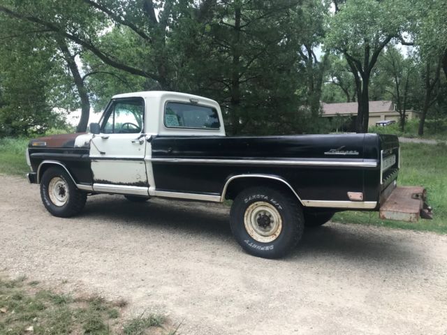 1968 Black Ford F-250 Standard Cab Pickup