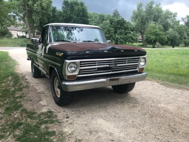 1968 Black Ford F-250 Standard Cab Pickup