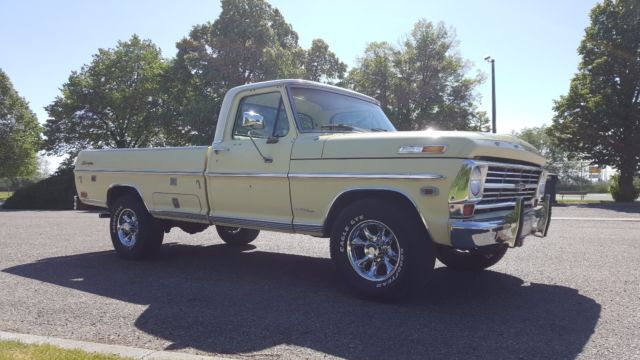 1968 Yellow Ford F-250 Standard Cab Pickup