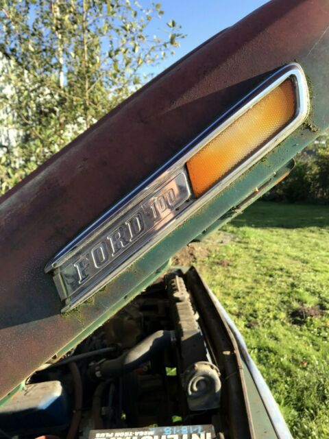 1968 Green Ford F-100 Standard Cab Pickup