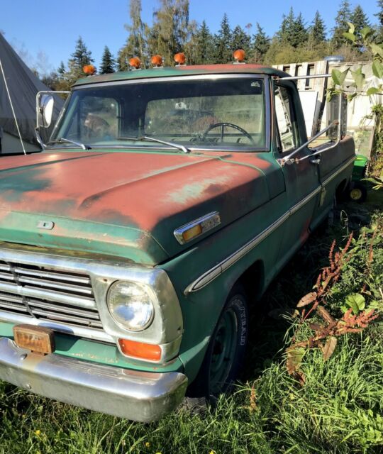 1968 Green Ford F-100 Standard Cab Pickup