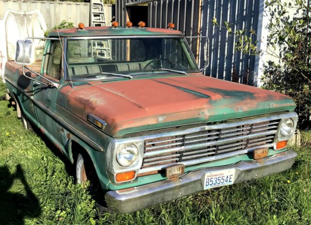 1968 Green Ford F-100 Standard Cab Pickup