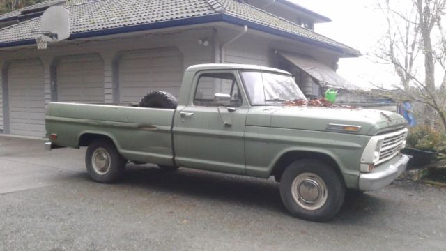1968 Green Ford F-100 Standard Cab Pickup