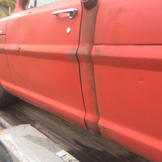 1968 Red Ford F-250 Standard Cab Pickup