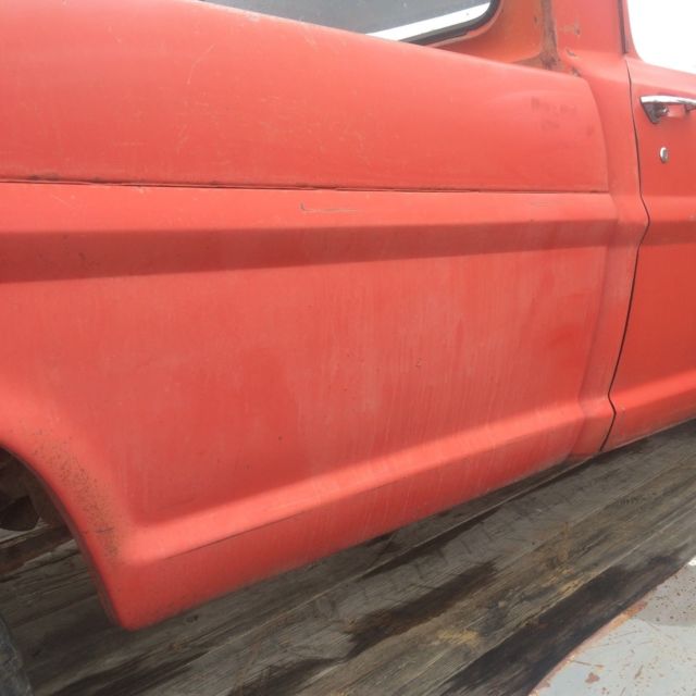 1968 Red Ford F-250 Standard Cab Pickup