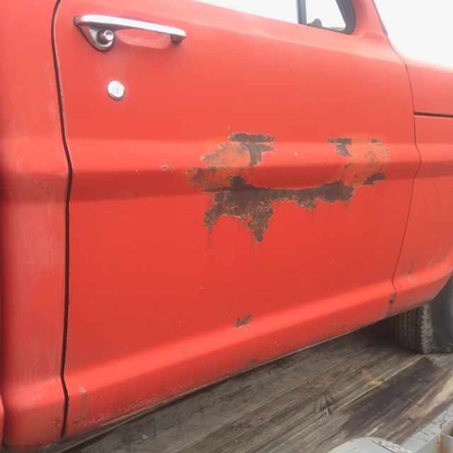 1968 Red Ford F-250 Standard Cab Pickup