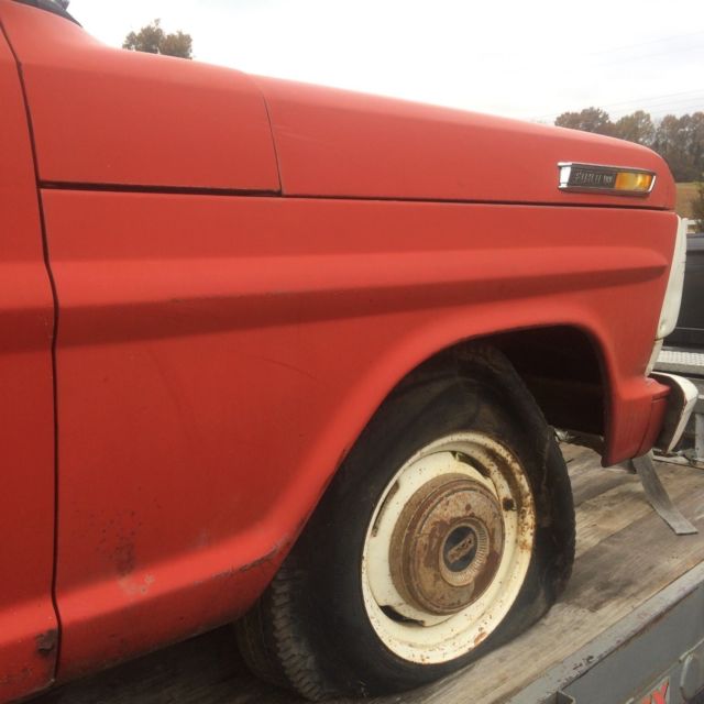 1968 Red Ford F-250 Standard Cab Pickup