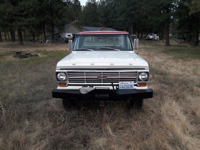 1968 White Ford F-250 Standard Cab Pickup