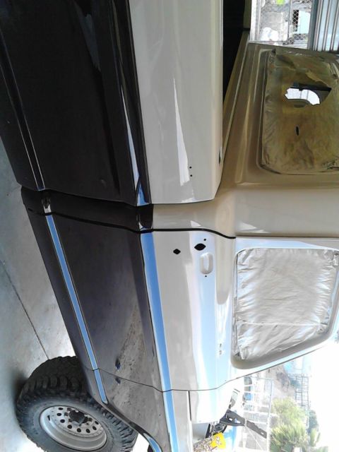 1968 Brown/ beige. Orange pin stripe Ford F-250 Crew Cab Pickup