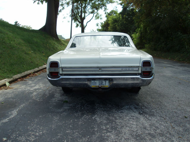 1968 White Ford Galaxie Sedan