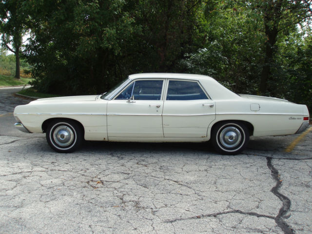 1968 White Ford Galaxie Sedan