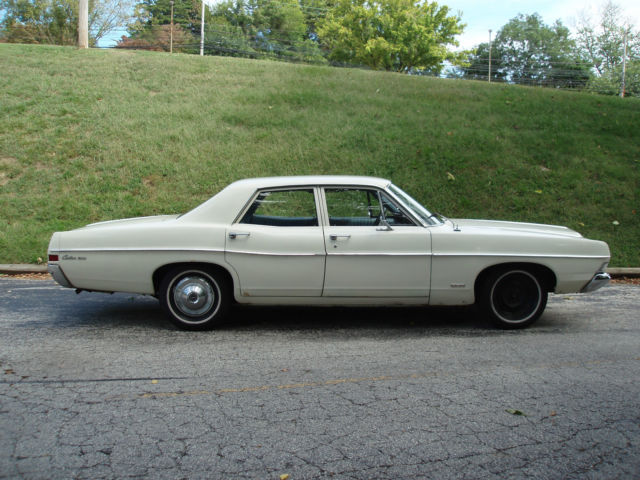 1968 White Ford Galaxie Sedan