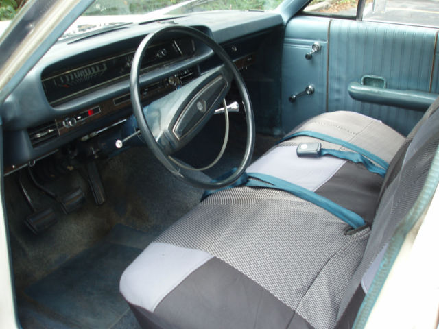 1968 White Ford Galaxie Sedan