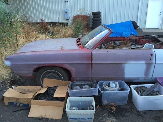 19680000 Red Ford Galaxie Converitble-2 door